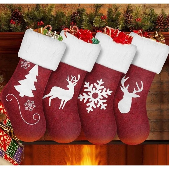 Christmas Stockings 4 Pack New - Picture 1 of 6